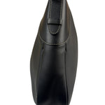 Gucci Black Leather GG Emblem Hobo Bag