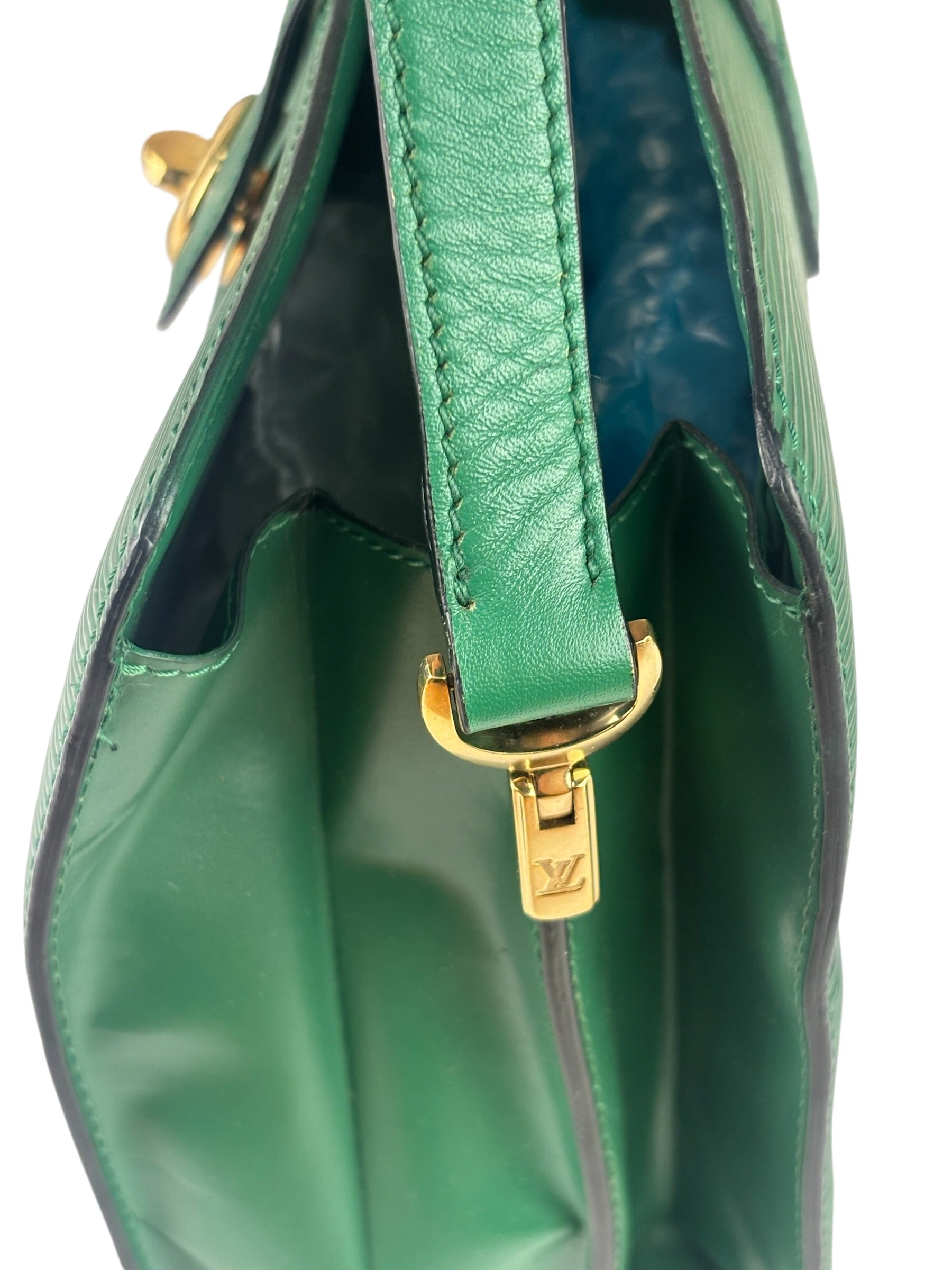 Louis Vuitton Borneo Green Epi Leather Capucines Crossbody Bag
