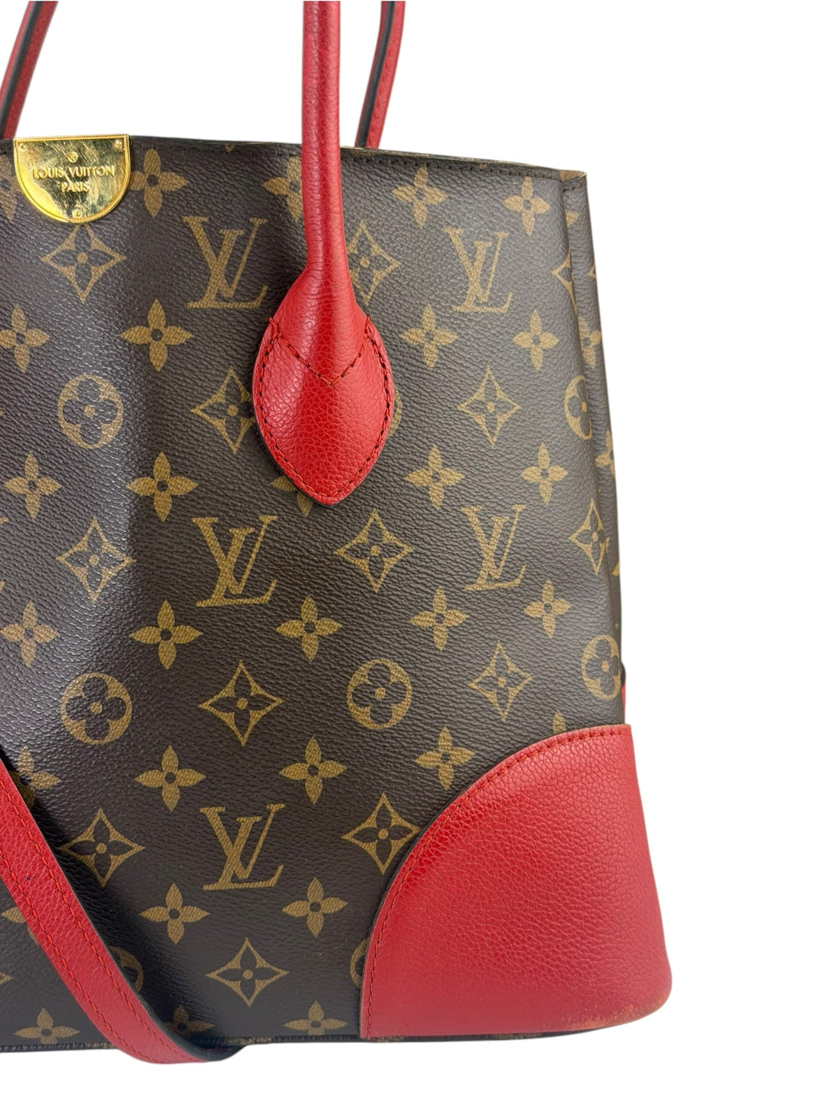 Louis Vuitton Brown/Cherry Red Monogram Flandrin Two-Way Bag