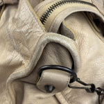 Balenciaga Vintage Almond Beige Leather Small City Two-Way Bag