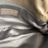 Chanel Taupe Leather Funny Tweed Fringe Flap Bag 2010