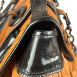 Fendi Vintage Brown/Black Leather B Shoulder Bag
