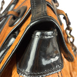 Fendi Vintage Brown/Black Leather B Shoulder Bag