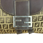 Fendi Zucchino Drawstring Flap Shoulder Bag