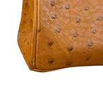 Hermes Birkin 35 Ostrich Leather Handbag Gold Hardware
