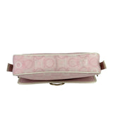 Ferragamo Pink Canvas Gancini Shoulder Bag