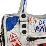 Balenciaga Mini White Graffiti Le City Bag