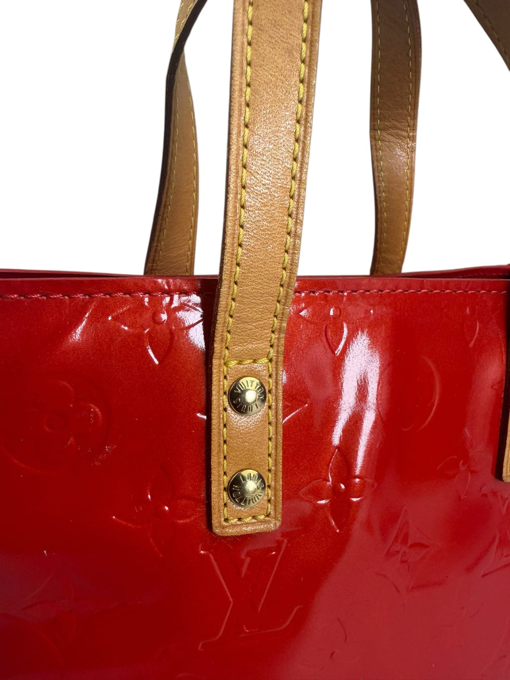 Louis Vuitton Red Vernis Reade Tote PM