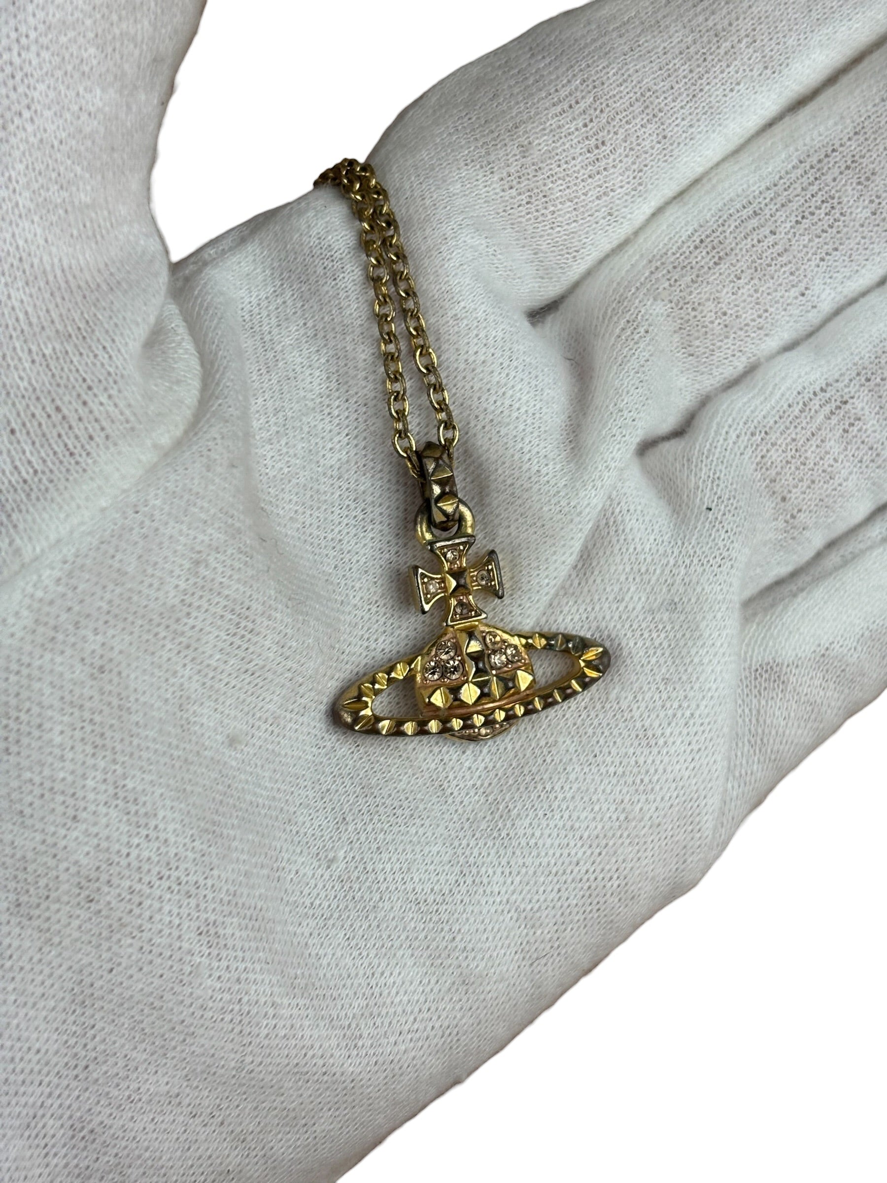 Vivienne Westwood Gold-Tone Orb Pendant Necklace
