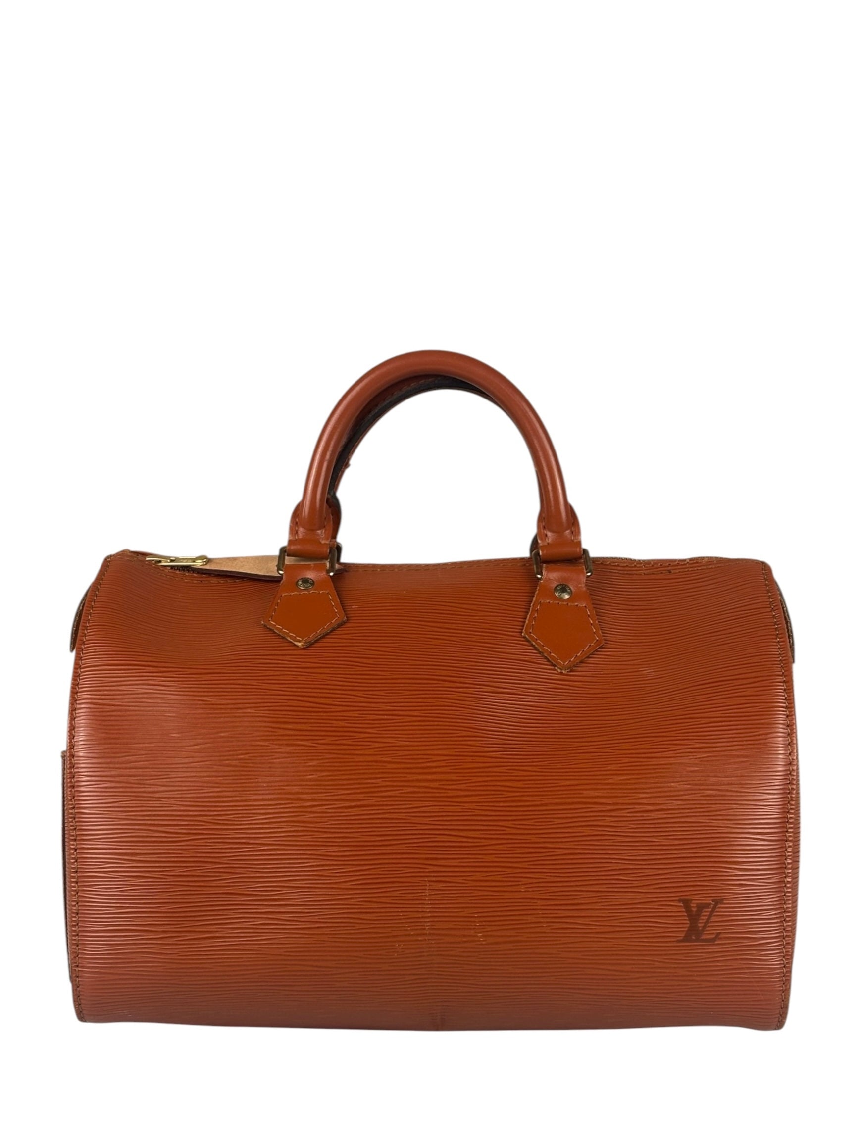 Louis Vuitton Brown Epi Speedy 30