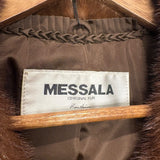 Messala Vintage Dark Brown Mink Fur Coat