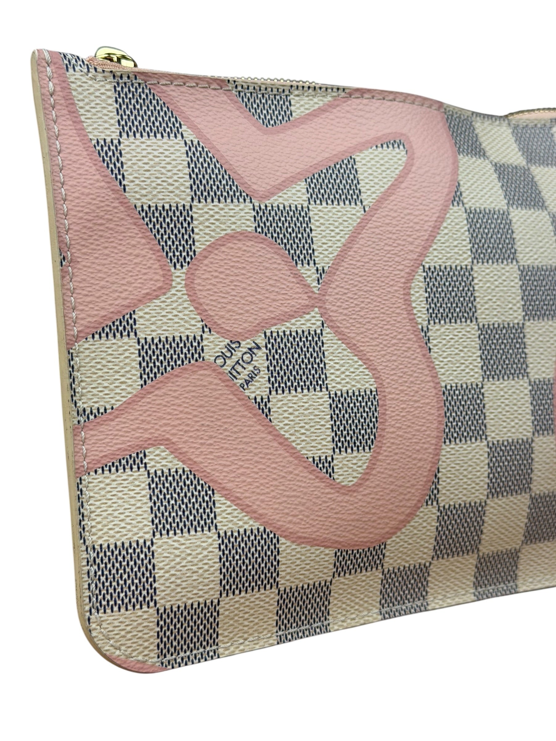 Louis Vuitton Limited Edition Pink Damier Azur Tahitienne Neverfull GM