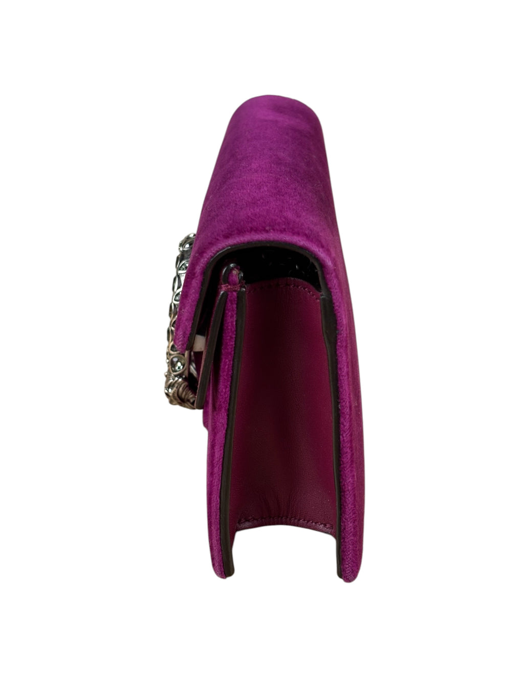 Gucci Purple Velvet Super Mini Dionysus Shoulder Bag