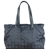 Chanel Vintage Black Travel Line Tote Bag