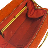 Chanel Vintage Red Quilted Tweed Shoulder Bag 1994