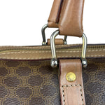 Celine Brown Leather Boston Handbag