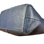 Coach Leather Shoulder Bag Navy/White