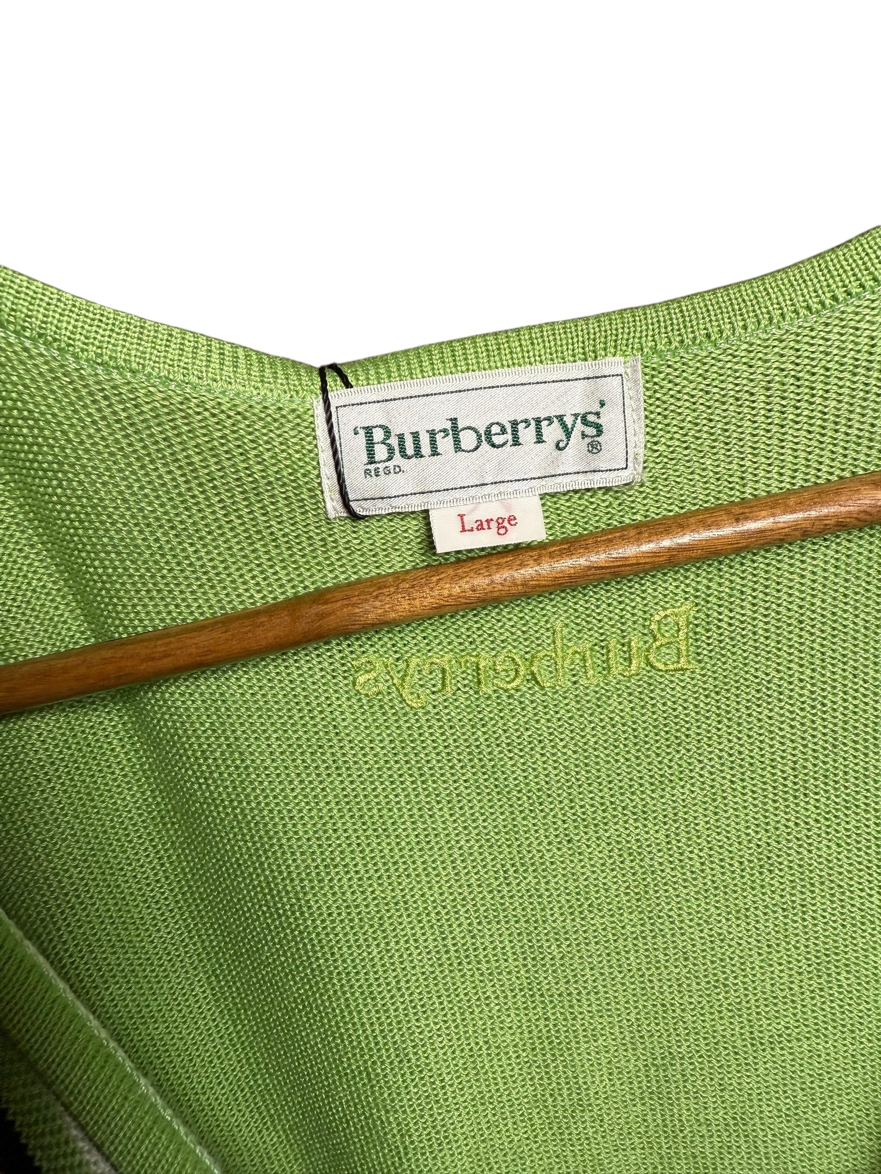 Burberry Striped Button-Up Sweater Vest
