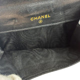 Chanel Vintage Black Leather CC Compact Wallet 1997