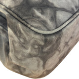 Prada Lux Grey Scamosciato Tie Dye Clutch Top Handbag