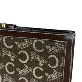 Celine Vintage Macadam Long Wallet Brown