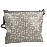 Coach Grey Patent Leather Signature Crossbody