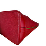 Louis Vuitton Red Epi Alma Handbag