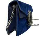 Gucci Blue Velvet Mini Dionysus Chain Bag