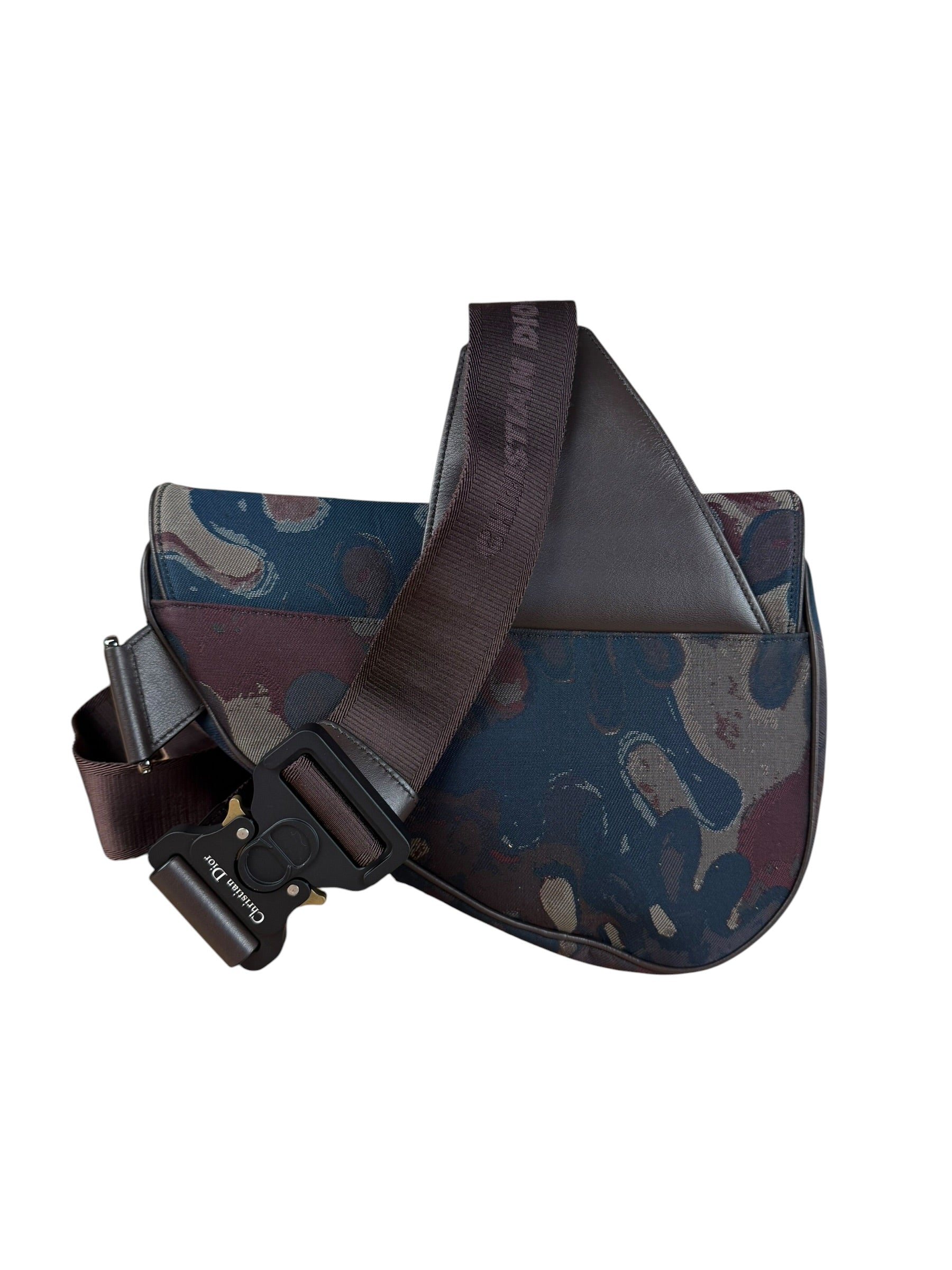 Christian Dior x Peter Doig Saddle Camouflage Canvas Messenger