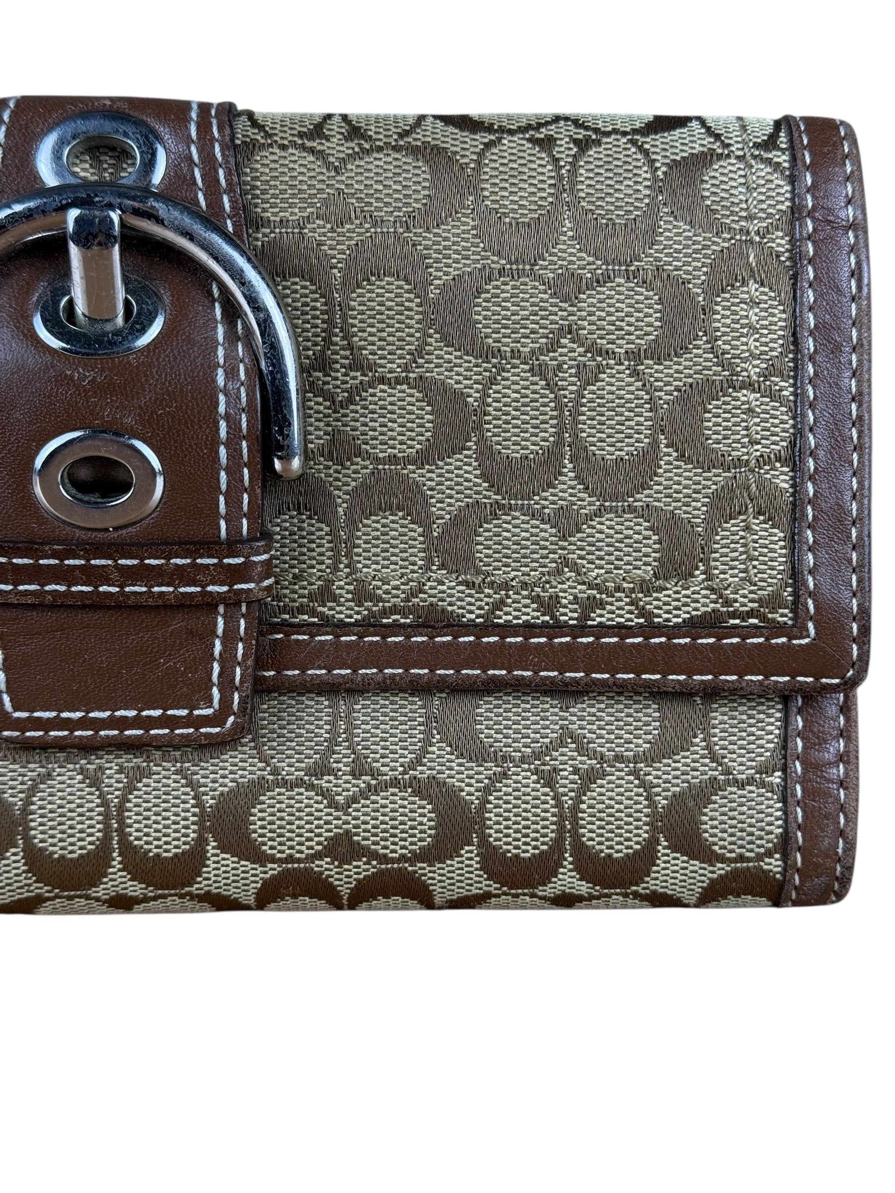 Coach Vintage Signature C Long Wallet Brown