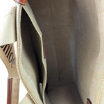 Chloé Canvas Beige/Brown Medium Woody Tote
