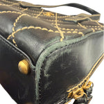 Chanel Black Quilted Leather Wild Stitch Bowler Bag 2003