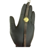 Cartier Must De Vendome Vermeil Cream Roman Dial Brown Strap