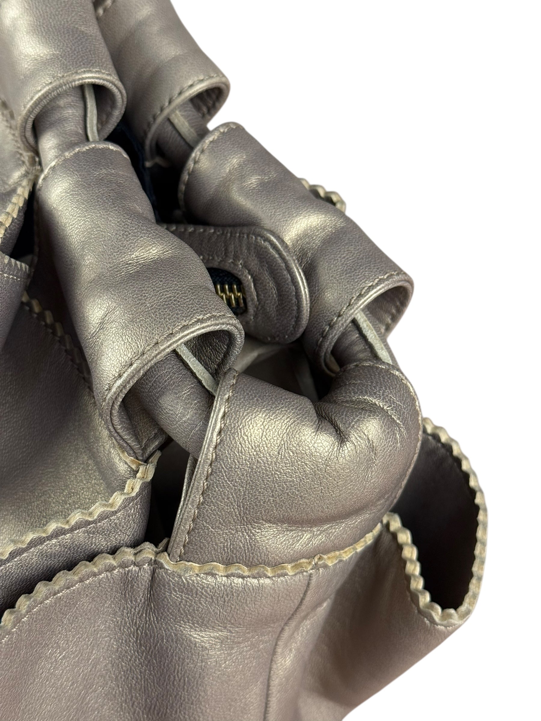 Loewe Metallic Gold Nappa Aire Leather Handbag