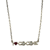 Chanel I love Coco Pearl & Heart Pendant Necklace