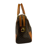 Celine Vintage Macadam Canvas Boston Bag