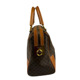 Celine Vintage Macadam Canvas Boston Bag