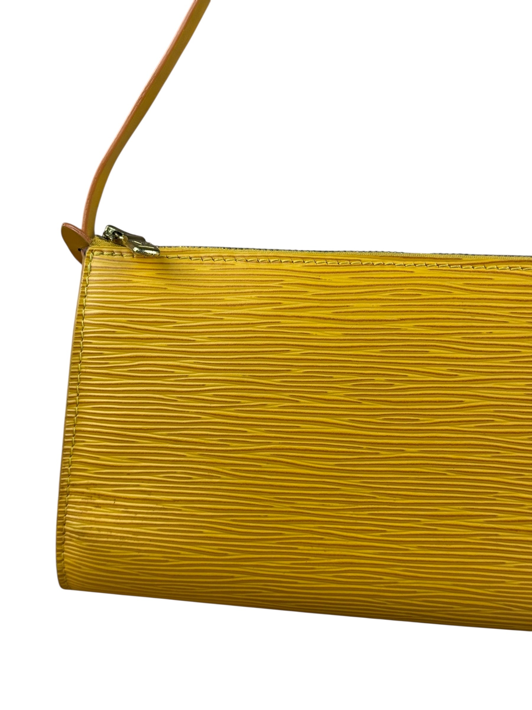Louis Vuitton Yellow Epi Pochette