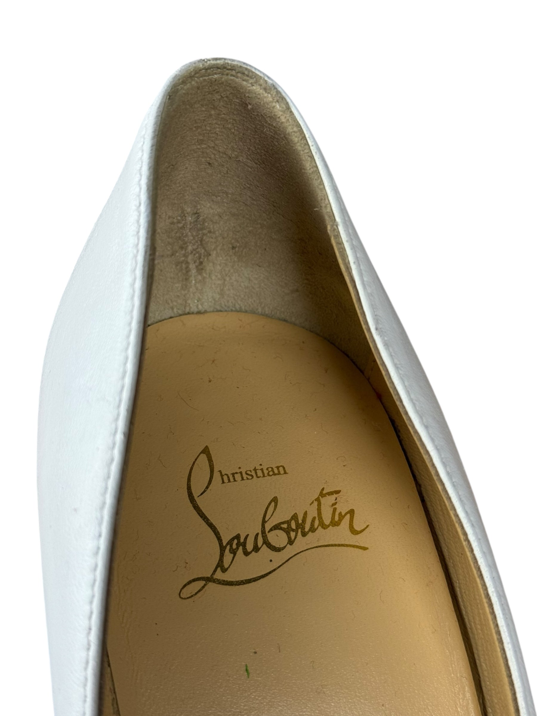 Christian Louboutin Kate Pumps White Nappa Leather