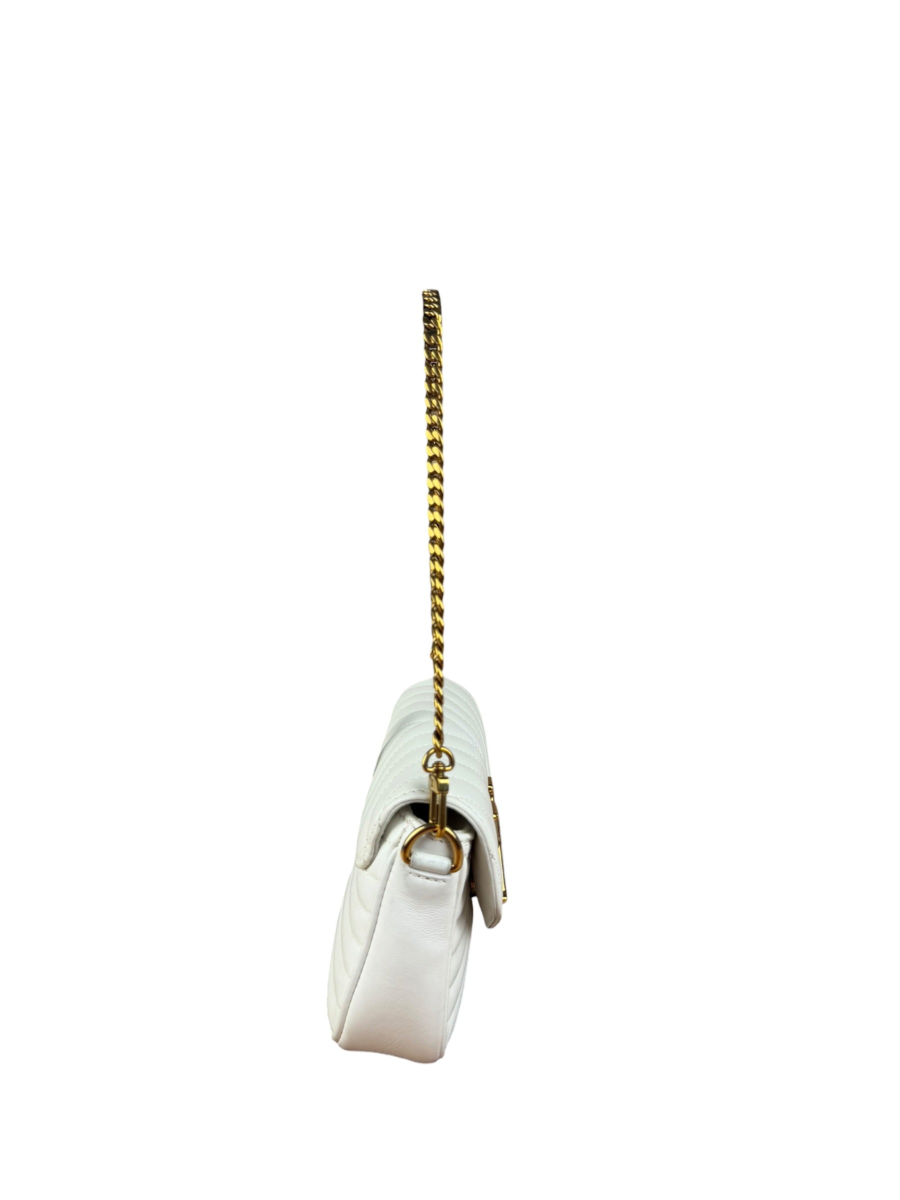 Louis Vuitton White Leather New Wave Multi Crossbody Pochette