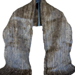 Invernale Vintage Brown Fur Shawl