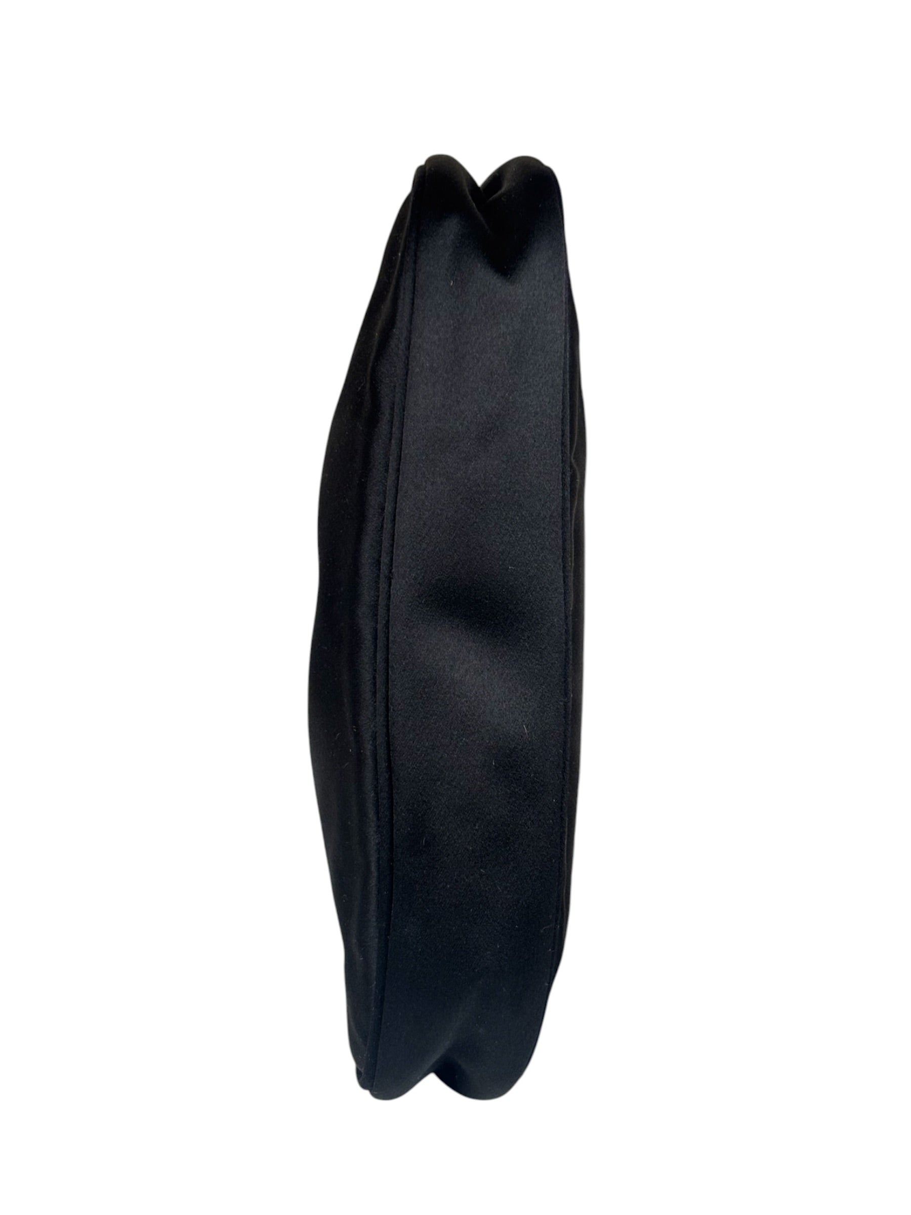 Prada Vintage Satin Black Pochette