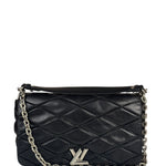 Louis Vuitton Black Quilted Lambskin Chain Flap Bag