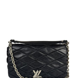Louis Vuitton Black Quilted Lambskin Chain Flap Bag