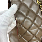 Chanel CC Brown Quilted Leather Perfect Edge Tote 2012