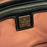 Fendi Vintage Grey/Black Knit Wool Baguette