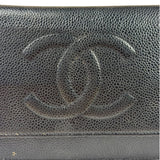Chanel Black Caviar Flap Wallet On Chain 2013