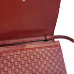 Gucci Red Micro GG Leather Crossbody Wallet