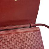 Gucci Red Micro GG Leather Crossbody Wallet