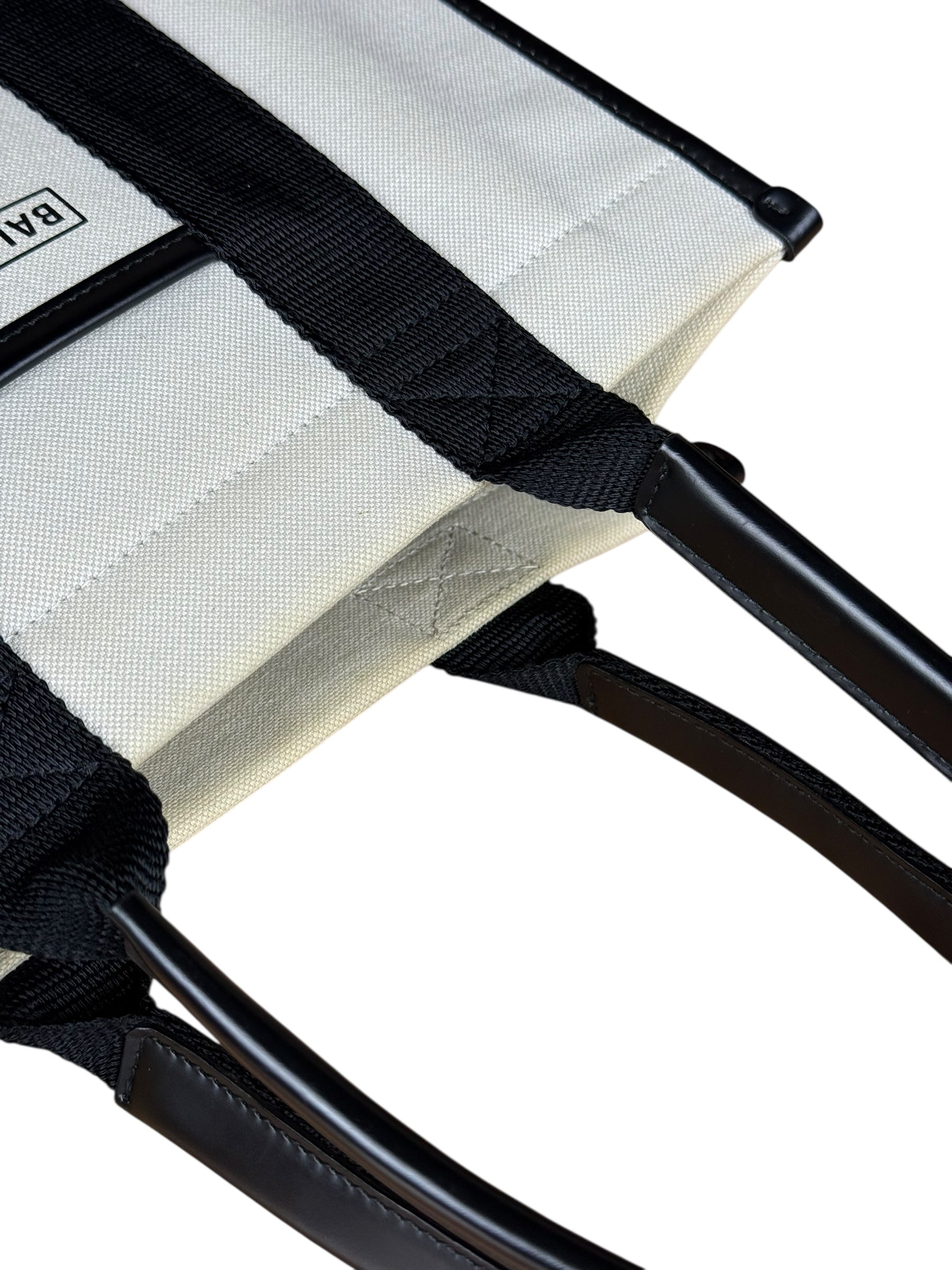 Balenciaga Canvas Black Cabas S Tote Bag